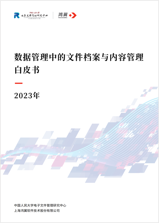 《数据管理中的文件档案与内容管理白皮书》(2023年)