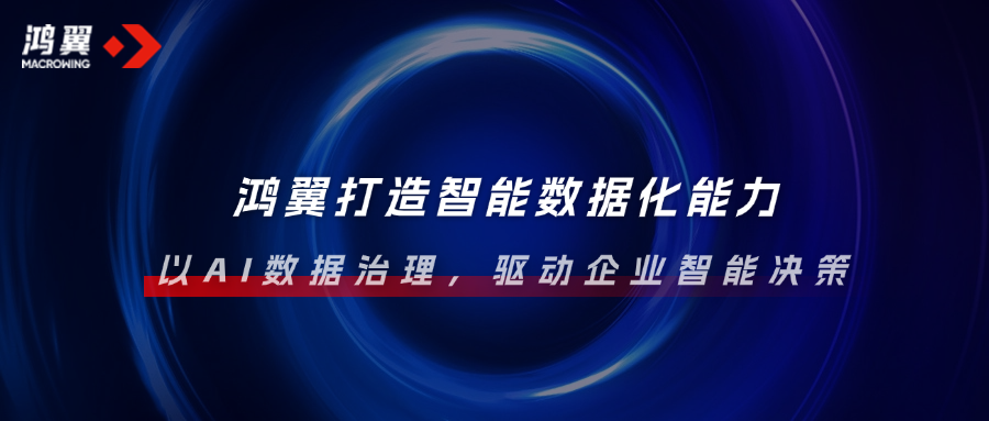 鸿翼打造智能数据化能力，以AI数据治理，驱动企业智能决策